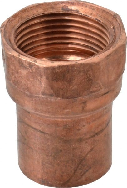 Mueller Industries - 1" Wrot Copper Pipe Adapter - C x F, Solder Joint - Exact Tooling