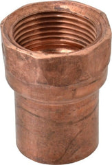 Mueller Industries - 1" Wrot Copper Pipe Adapter - C x F, Solder Joint - Exact Tooling