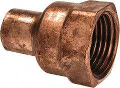 Mueller Industries - 3/8 x 1/2" Wrot Copper Pipe Adapter - C x F, Solder Joint - Exact Tooling