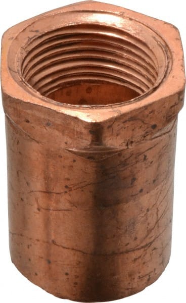 Mueller Industries - 1 x 3/4" Wrot Copper Pipe Adapter - C x F, Solder Joint - Exact Tooling