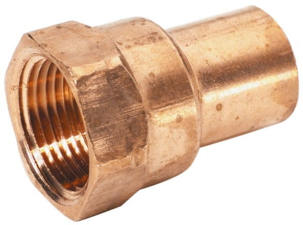 Mueller Industries - 3/4" Wrot Copper Pipe Adapter - FTG x F, Solder Joint - Exact Tooling