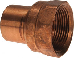 Mueller Industries - 1-1/4" Wrot Copper Pipe Adapter - FTG x F, Solder Joint - Exact Tooling