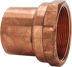 Mueller Industries - 2" Wrot Copper Pipe Adapter - FTG x F, Solder Joint - Exact Tooling