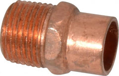 Mueller Industries - 3/8" Wrot Copper Pipe Adapter - C X M, Solder Joint - Exact Tooling