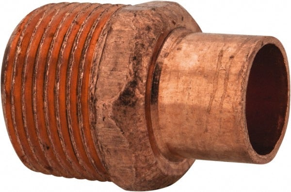 Mueller Industries - 1/2 x 3/4" Wrot Copper Pipe Adapter - C X M, Solder Joint - Exact Tooling