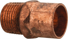 Mueller Industries - 1/2 x 3/8" Wrot Copper Pipe Adapter - C X M, Solder Joint - Exact Tooling