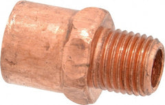 Mueller Industries - 1/2 x 1/4" Wrot Copper Pipe Adapter - C X M, Solder Joint - Exact Tooling