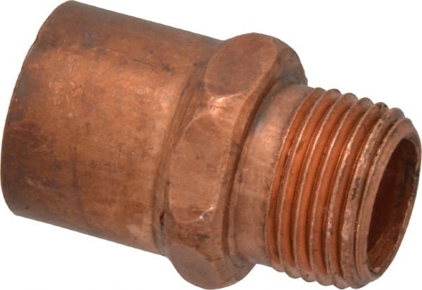 Mueller Industries - 3/4 x 1/2" Wrot Copper Pipe Adapter - C X M, Solder Joint - Exact Tooling