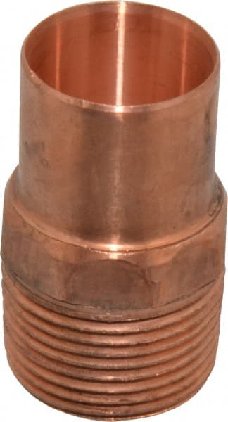 Mueller Industries - 1" Wrot Copper Pipe Adapter - FTG x M, Solder Joint - Exact Tooling