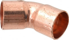 Mueller Industries - 3/4" Wrot Copper Pipe 45° Elbow - C x C, Solder Joint - Exact Tooling