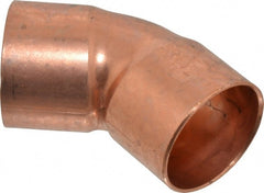 Mueller Industries - 1-1/4" Wrot Copper Pipe 45° Elbow - C x C, Solder Joint - Exact Tooling