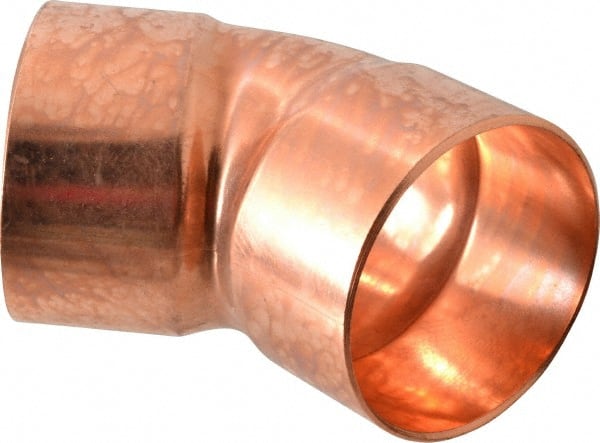 Mueller Industries - 3" Wrot Copper Pipe 45° Elbow - C x C, Solder Joint - Exact Tooling