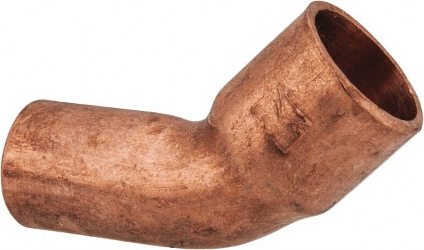 Mueller Industries - 1/4" Wrot Copper Pipe 45° Elbow - FTG x C, Solder Joint - Exact Tooling