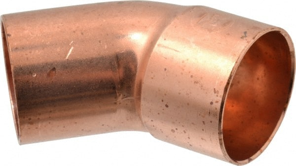 Mueller Industries - 1-1/2" Wrot Copper Pipe 45° Elbow - FTG x C, Solder Joint - Exact Tooling
