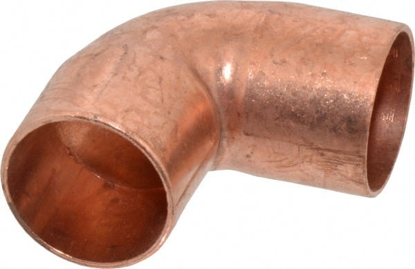 Mueller Industries - 1" Wrot Copper Pipe 90° Elbow - C x C, Solder Joint - Exact Tooling