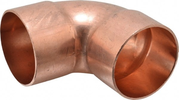Mueller Industries - 2-1/2" Wrot Copper Pipe 90° Elbow - C x C, Solder Joint - Exact Tooling