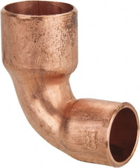 Mueller Industries - 1/2 x 3/8" Wrot Copper Pipe 90° Close Rough Elbow - C x C, Solder Joint - Exact Tooling