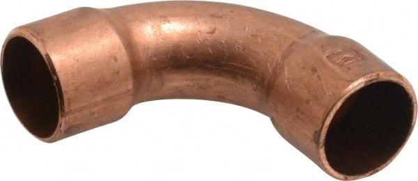 Mueller Industries - 3/8" Wrot Copper Pipe 90° Long Radius Elbow - C x C, Solder Joint - Exact Tooling
