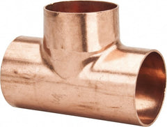 Mueller Industries - 3" Wrot Copper Pipe Tee - C x C x C, Solder Joint - Exact Tooling