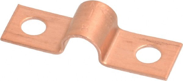 Mueller Industries - 1/4 Pipe, Copper, Pipe or Tube Strap - 2 Mounting Holes - Exact Tooling