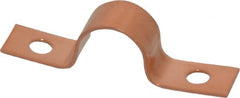 Mueller Industries - 1/2 Pipe, Copper, Pipe or Tube Strap - 2 Mounting Holes - Exact Tooling