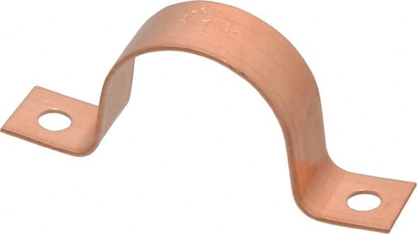 Mueller Industries - 1-1/8 Pipe, Copper, Pipe or Tube Strap - 2 Mounting Holes - Exact Tooling