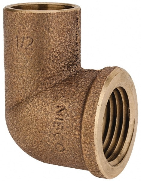 Mueller Industries - 1" Cast Copper Pipe 90° Elbow - C x F, Solder Joint - Exact Tooling