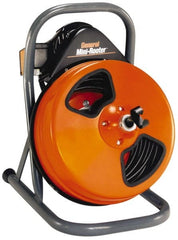 General Pipe Cleaners - Electric Battery Drain Cleaning Machine - For 3" Pipe, 75' Cable, 165 Max RPM - Exact Tooling