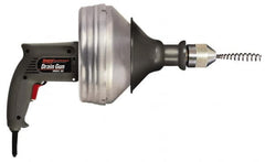 General Pipe Cleaners - Electric Battery Drain Cleaning Machine - For 1-1/4" to 2" Pipe, 25' Cable - Exact Tooling