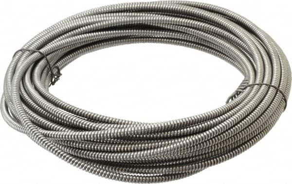 General Pipe Cleaners - 1/4" x 50' Drain Cleaning Machine Cable - Exact Tooling