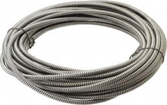 General Pipe Cleaners - 1/4" x 50' Drain Cleaning Machine Cable - Exact Tooling
