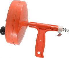 General Pipe Cleaners - For 1-1/4 to 2 Inch Pipe, 25 Foot Cable Length, Handheld, Manual and Hand Drain Cleaner - Steel Drum - Exact Tooling