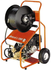 General Pipe Cleaners - Gas Jet Battery Drain Cleaning Machine - For 3" to 8" Pipe, 200' Cable - Exact Tooling
