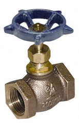 Legend Valve - 2" Pipe, FNPT Ends, Lead Free Brass Rising Stem Globe Valve - Lead Free Brass Disc, Threaded Bonnet, 200 psi WOG, 125 psi WSP, Class 125 - Exact Tooling