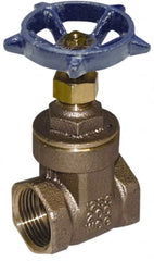 Legend Valve - 4" Pipe, Threaded Bronze Solid Wedge Stem Gate Valve - 200 WOG, 125 WSP, Screw-In Bonnet - Exact Tooling