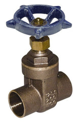 Legend Valve - 2" Pipe, Soldered Bronze Solid Wedge Stem Gate Valve - 200 WOG, 125 WSP, Screw-In Bonnet - Exact Tooling