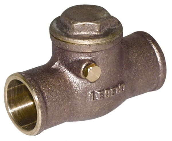 Legend Valve - 2-1/2" Brass Check Valve - Soldered x Soldered, 200 WOG - Exact Tooling