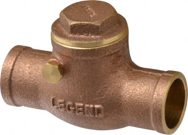 Legend Valve - 3/4" Brass Check Valve - Soldered x Soldered, 200 WOG - Exact Tooling