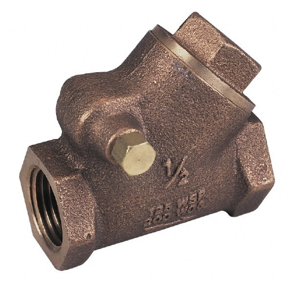 Legend Valve - 1/2" Bronze Check Valve - Y-Pattern, FNPT x FNPT, 300 WOG - Exact Tooling