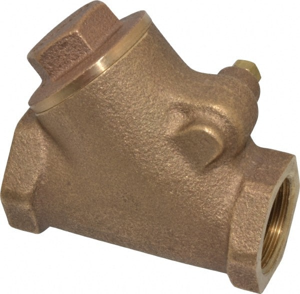 Legend Valve - 3/4" Bronze Check Valve - Y-Pattern, FNPT x FNPT, 300 WOG - Exact Tooling