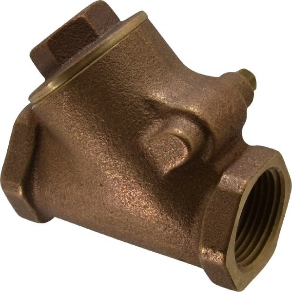 Legend Valve - 1" Bronze Check Valve - Y-Pattern, FNPT x FNPT, 300 WOG - Exact Tooling