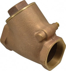 Legend Valve - 2" Bronze Check Valve - Y-Pattern, FNPT x FNPT, 300 WOG - Exact Tooling