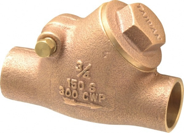 Legend Valve - 3/4" Bronze Check Valve - Y-Pattern, Soldered x Soldered, 300 WOG - Exact Tooling