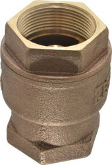 Legend Valve - 1-1/2" Bronze Check Valve - Inline, FNPT x FNPT, 250 WOG - Exact Tooling