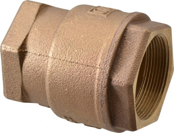 Legend Valve - 2" Bronze Check Valve - Inline, FNPT x FNPT, 250 WOG - Exact Tooling