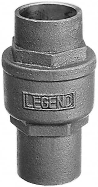 Legend Valve - 1-1/4" Bronze Check Valve - Inline, Soldered x Soldered, 250 WOG - Exact Tooling