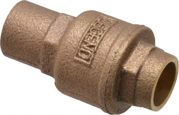 Legend Valve - 1/2" Bronze Check Valve - Inline, Soldered x Soldered, 250 WOG - Exact Tooling