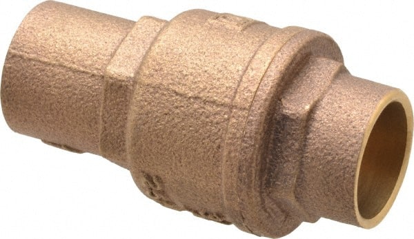 Legend Valve - 3/4" Bronze Check Valve - Inline, Soldered x Soldered, 250 WOG - Exact Tooling