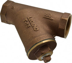 Legend Valve - 1-1/2" Pipe, FNPT Ends, Bronze Y-Strainer - 300 psi WOG Rating, 150 psi WSP Rating - Exact Tooling