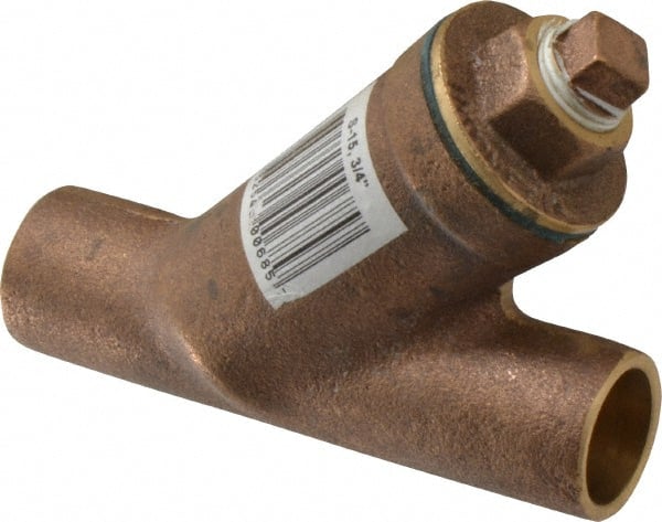 Legend Valve - 3/4" Pipe, Solder Ends, Bronze Y-Strainer - 300 psi WOG Rating, 150 psi WSP Rating - Exact Tooling